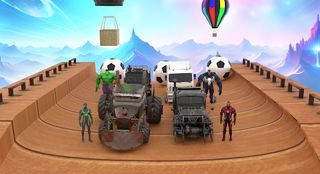 Super Heroes Truck Stunts Game - Screenshot 2