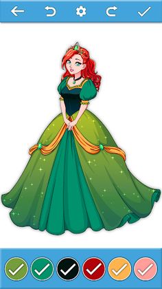 Princess Paint by Number Book - Screenshot 4