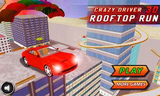 Crazy Driver Rooftop Run 3D - Screenshot 1