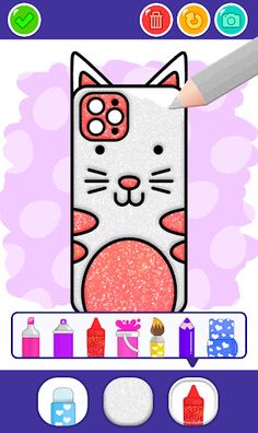 Glitter cute coloring pages - Screenshot 2