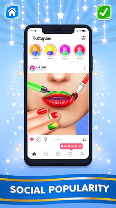 Lip Art Lipstick: Makeup games - Screenshot 3