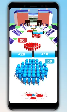 Count Crowd Run Mob Clash 3D - Screenshot 2