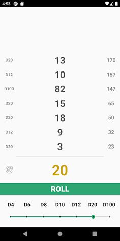 DnD Dice Roller - Screenshot 2