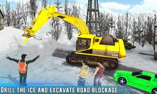 Grand Snow Excavator Sim truck - Screenshot 3