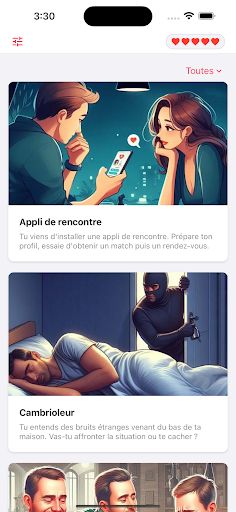 Histoires à choix interactives - Screenshot 1