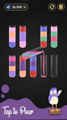 Water Color Sort - Puzzle Game - Screenshot 1