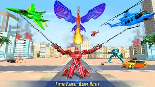Flying Phoenix Robot Bike Game - Screenshot 1