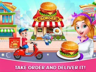 Cooking Burger Delivery Game - Screenshot 1