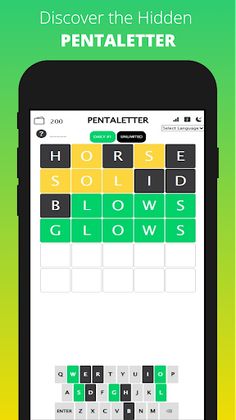 Pentaletter - Word Puzzle - Screenshot 1