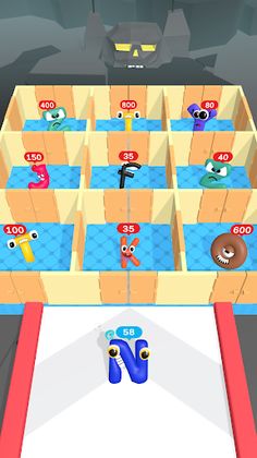 Merge alphabet run - Maze room - Screenshot 2