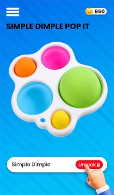 Poppit game Pop it fidgets toy - Screenshot 2