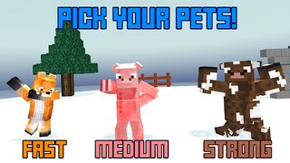 Blocky Cartoon: Pets Showdown - Screenshot 3