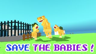 Blocky Dino Park T-Rex Rampage - Screenshot 3