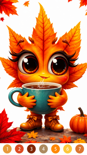 Golden Autumn: Color by Number - Screenshot 2