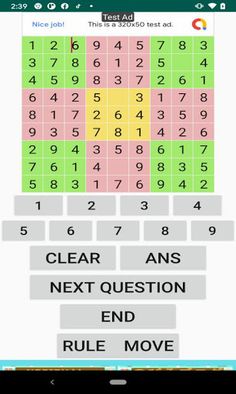 number place of 9 by 9 - Screenshot 4