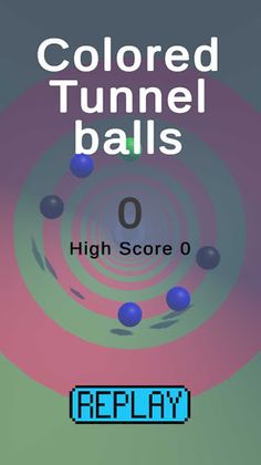 Colored Tunnel balls - Screenshot 2