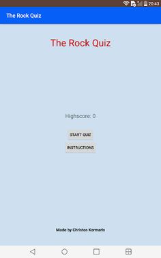 The Rock Quiz - Screenshot 3