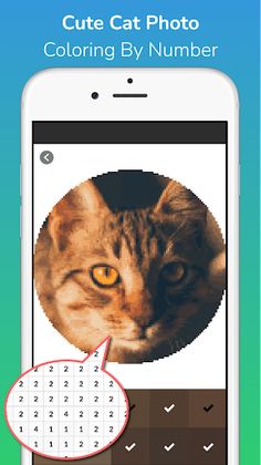 Cat Photo Coloring By Number - Screenshot 3