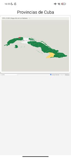 Provincias de Cuba Juego Mapa - Screenshot 3