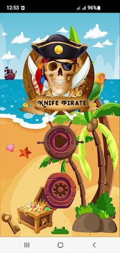 Pirate knife game - Screenshot 1