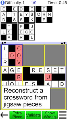 Jigsaw Crossword + - Screenshot 1