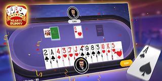Hearts Rummy - Screenshot 1