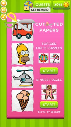 Cutted Papers - Screenshot 1