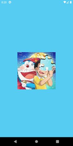 Bluecat Cartoon Jigsaw Puzzle - Screenshot 1