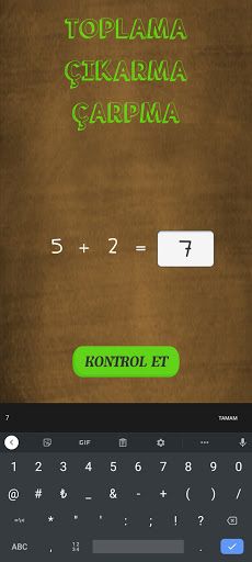 Basit Toplama-Çıkarma-Çarpma - Screenshot 4
