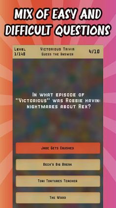 Victorious Trivia Quiz - Screenshot 4