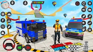 American Fire Truck Stunt Game - Screenshot 1