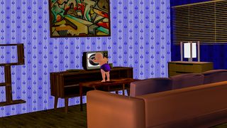 Baby in Blue Scary House Game - Screenshot 1