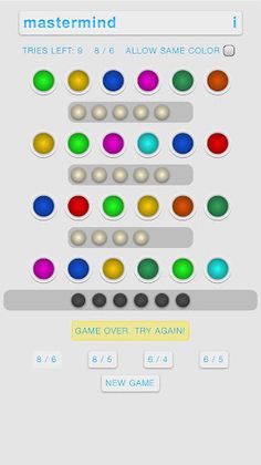 Mastermind - Break the code - Screenshot 4