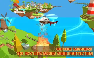 Helicopter Rescue Sky City - Screenshot 2