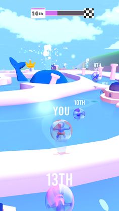 Water Ball Race 3D - Screenshot 1
