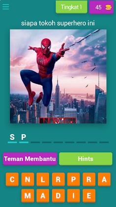tebak gambar tokoh super hero - Screenshot 1