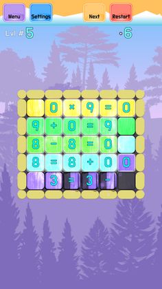 Sliding Math Puzzle - Simple E - Screenshot 1