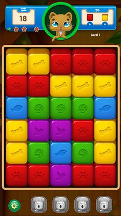 Kitty Blocks - Match 3 Puzzles - Screenshot 4