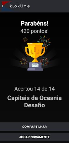 14 Capitais da Oceania Desafio - Screenshot 4