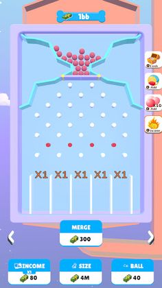 Merge Galton Nailboard - Screenshot 1