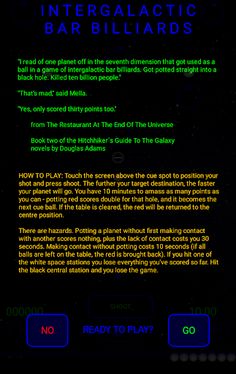 Intergalactic Bar Billiards - Screenshot 1