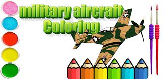 Coloring military plane - Screenshot 1