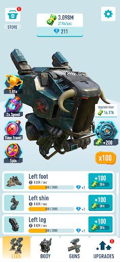 Idle Armored robots — war game - Screenshot 3