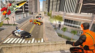 Super Iron Rope Hero Rescue 3D - Screenshot 1