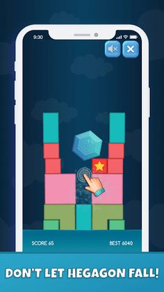 Hexagonal Fall King - Screenshot 2