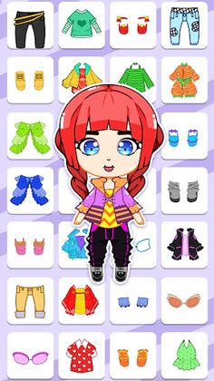Chibi Dolls Fashion Dress Up - Screenshot 1