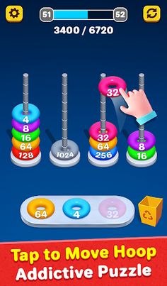 2048 Hoop Stack -Number puzzle - Screenshot 3