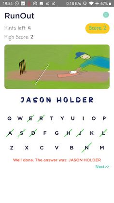 RunOut ~ The Cricket hangman g - Screenshot 3
