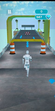 Robot Runner 3D v.2 - Screenshot 1