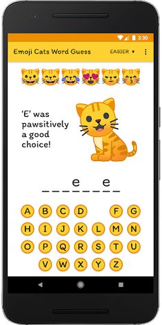 Emoji Cats Word Guess - Screenshot 2